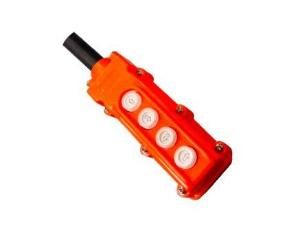 Knoppenkast voor dubbelwerkende powerpack 12V 4 knoppen incl. noodstop