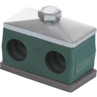 Versterkte buisklem dubbel compleet 38 mm