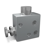 Volumeregelklep drukgecompenseerd 3-weg RFP3 1/2" OMS