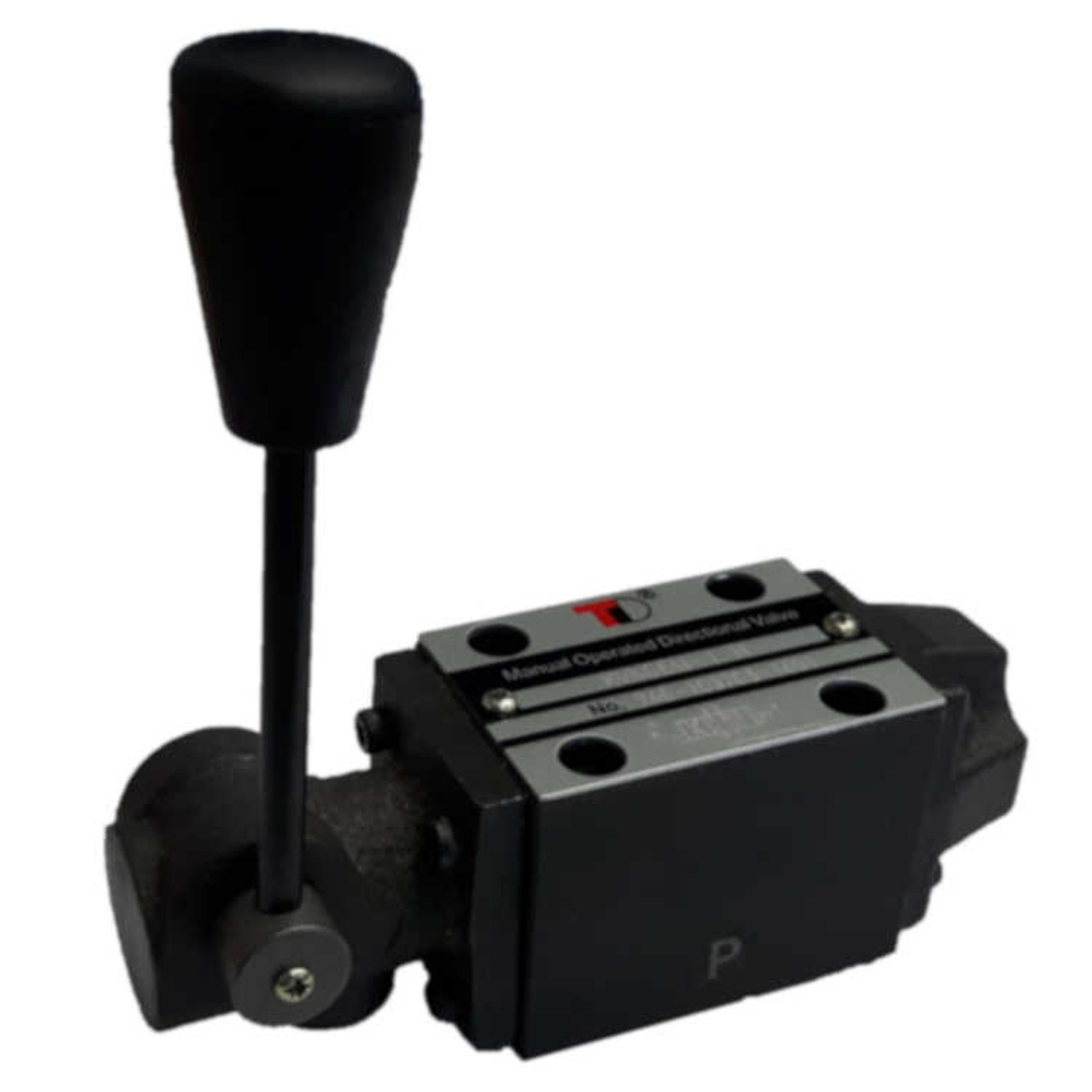 NG6 handbediend Cetop 4/2 stuurventiel, AB gesloten, PT verbonden