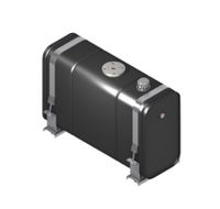 Hydrauliektank 55 liter met achteraansluiting en intern filter