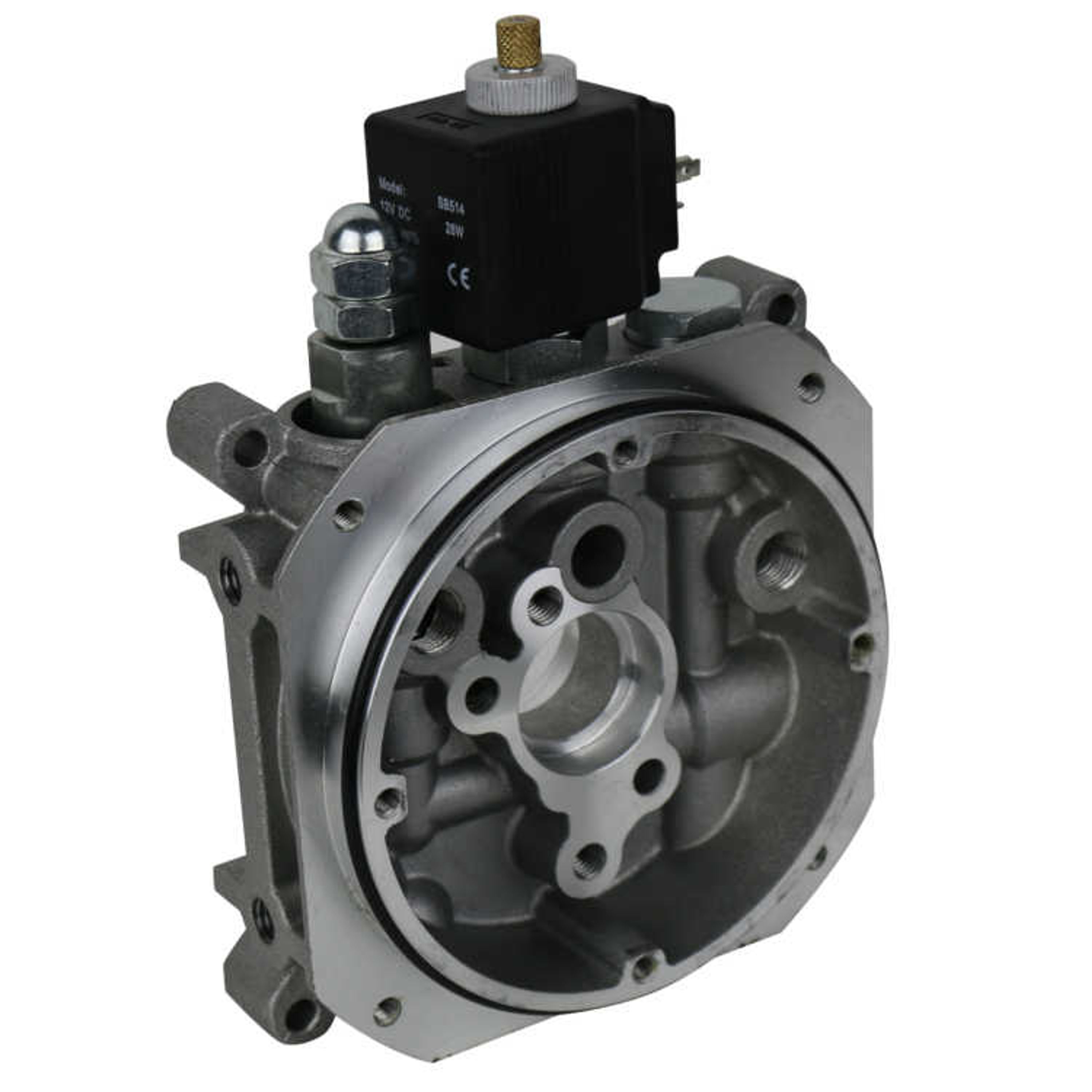 Tussenblok enkelwerkend (daalventiel) elektrisch 24V