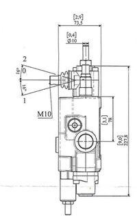 4/3 stuurventiel inclusief ijlgangventiel 60 liter per minuut 
