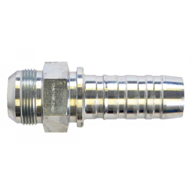 RVS 3/8" DN perskoppeling 7/8" 14h UNF male