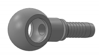 RVS 1/4" DN perskoppeling M10x1 banjo