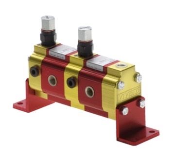 Verdeelmotor met kleppen 2-voudig 0,6-3 l/min - groep 0