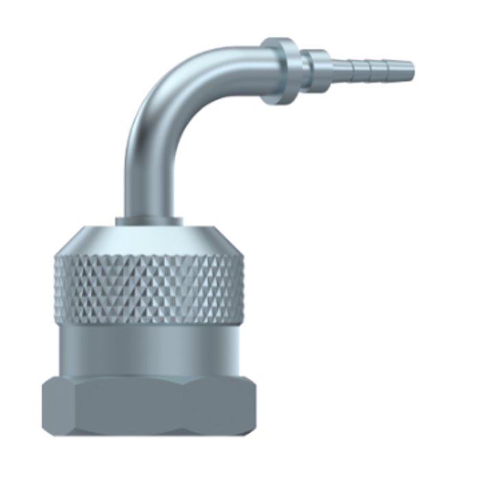 Minmess koppeling 90° (M16x2) female