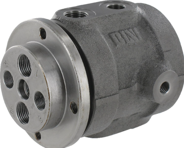 Draaidoorvoer RC Ø60mm BSP 2x1/2" - 2x3/8"