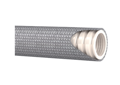 5/8" DN PTFE teflon slang RVS omvlochten geribbeld