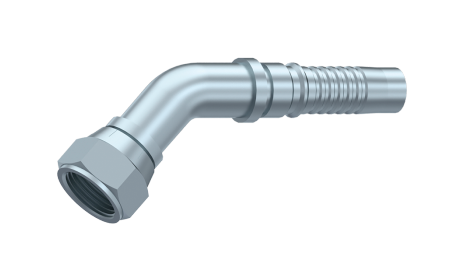 Interlock JIC perskoppeling 45º 3/4" female met wartel