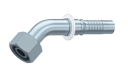 Interlock perskoppeling 45º 1"1/4 DN female met wartel en o-ring