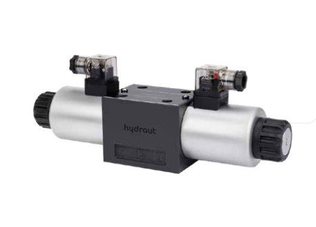 NG6 24V Cetop Elektrisch 4/3 stuurventiel ABPT gesloten met ijlgang of kruisschakeling