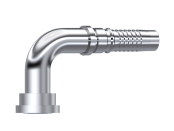 RVS 1" DN interlock perskoppeling 90º SAE 50,8 mm 3000 PSI