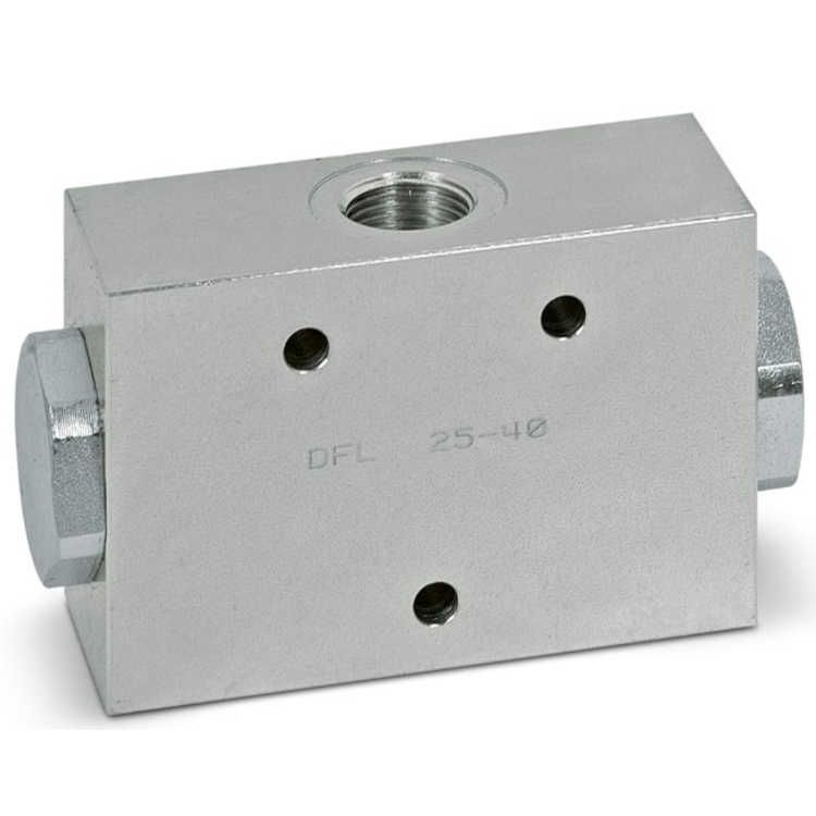 Dubbel splitventiel staal DFL 100-120 1"