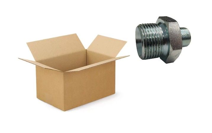 Verloopadapter 3/8" - 1/2" BSP male voordeelverpakking 75 stuks