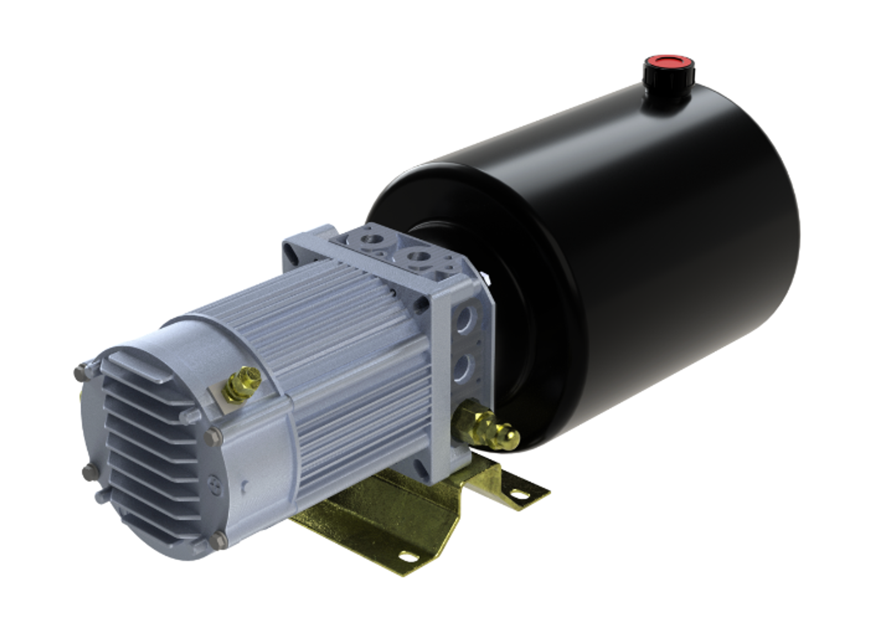 48V 2kW Servo powerpack | 1,8cc pomp | dubbelwerkend circuit