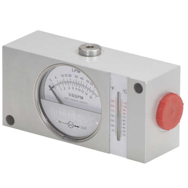 Hydraulische flowmeter 4-120 l/min