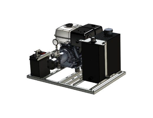 Hydraulic unit with Honda GX390 petrol engine