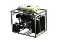 Hydraulic generator power unit with 26 hp V-twin petrol engine