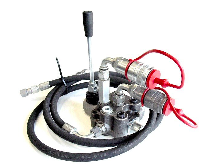 Tractor hydraulic kit with 1 section double acting control valve