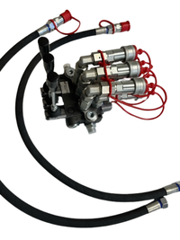 Tractor hydraulic kit with 3 section double acting control valve